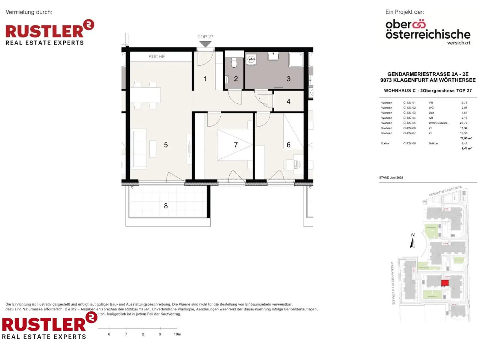 TRIVARA - Wohnen, wie man leben will - Großzügige 3 Zimmer Wohnung mit Balkon C-27