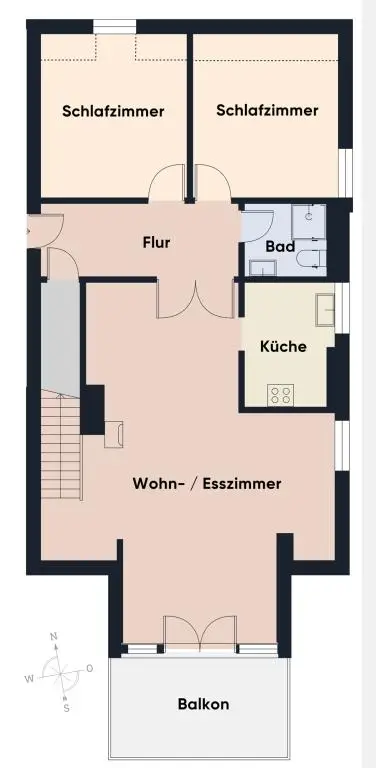 Grundriss ohne Maßstab/Wohnge