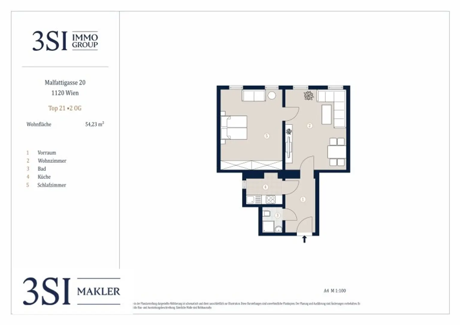 Malfattigasse 20: 2-Zimmer-Altbauwohnung für Kreative Köpfe - in Top-Lage des 12. Bezirks