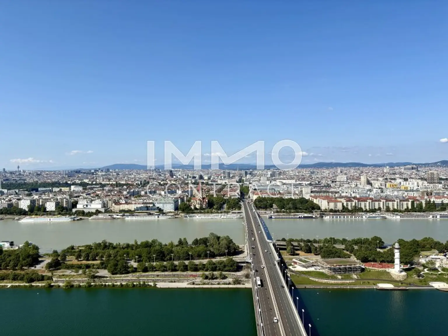 Ausblick Innere Stadt, Neue Donau