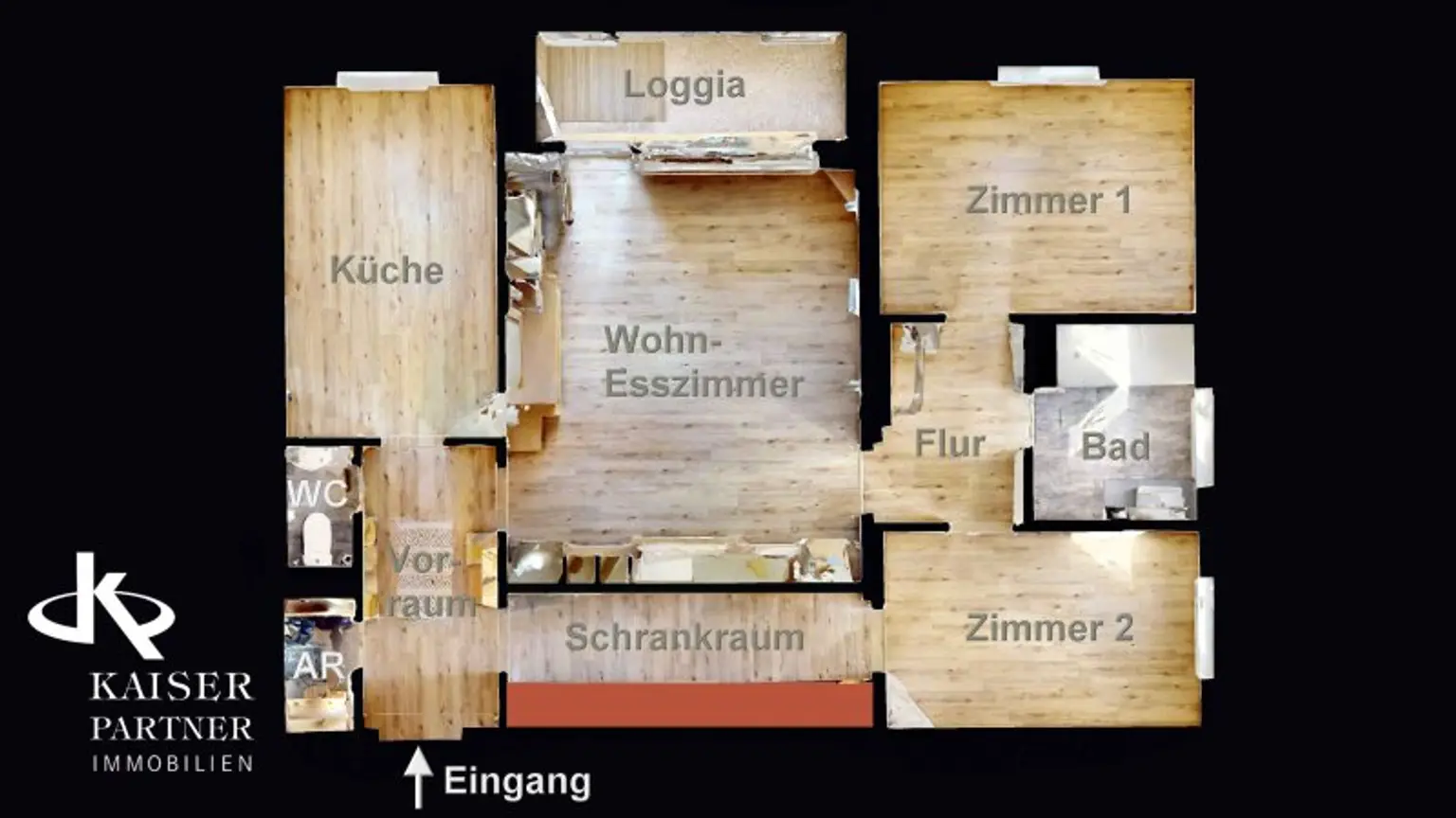 HELLE 3-ZIMMERWOHNUNG MIT LOGGIA IN GRÜNOASE!