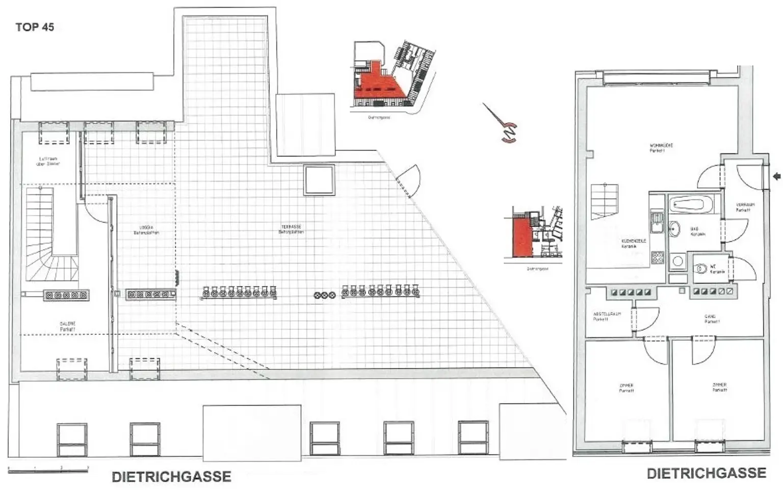 Ihr Rückzugsort mit Fernblick - Maisonette mit riesen Dacheterrasse!