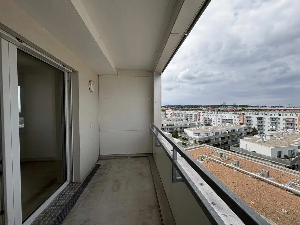 Q11 Leben in Simmering - 
3-Zimmer-Loggiawohnung mit Deckenkühlung - genießen Sie DIESEN Ausblick!