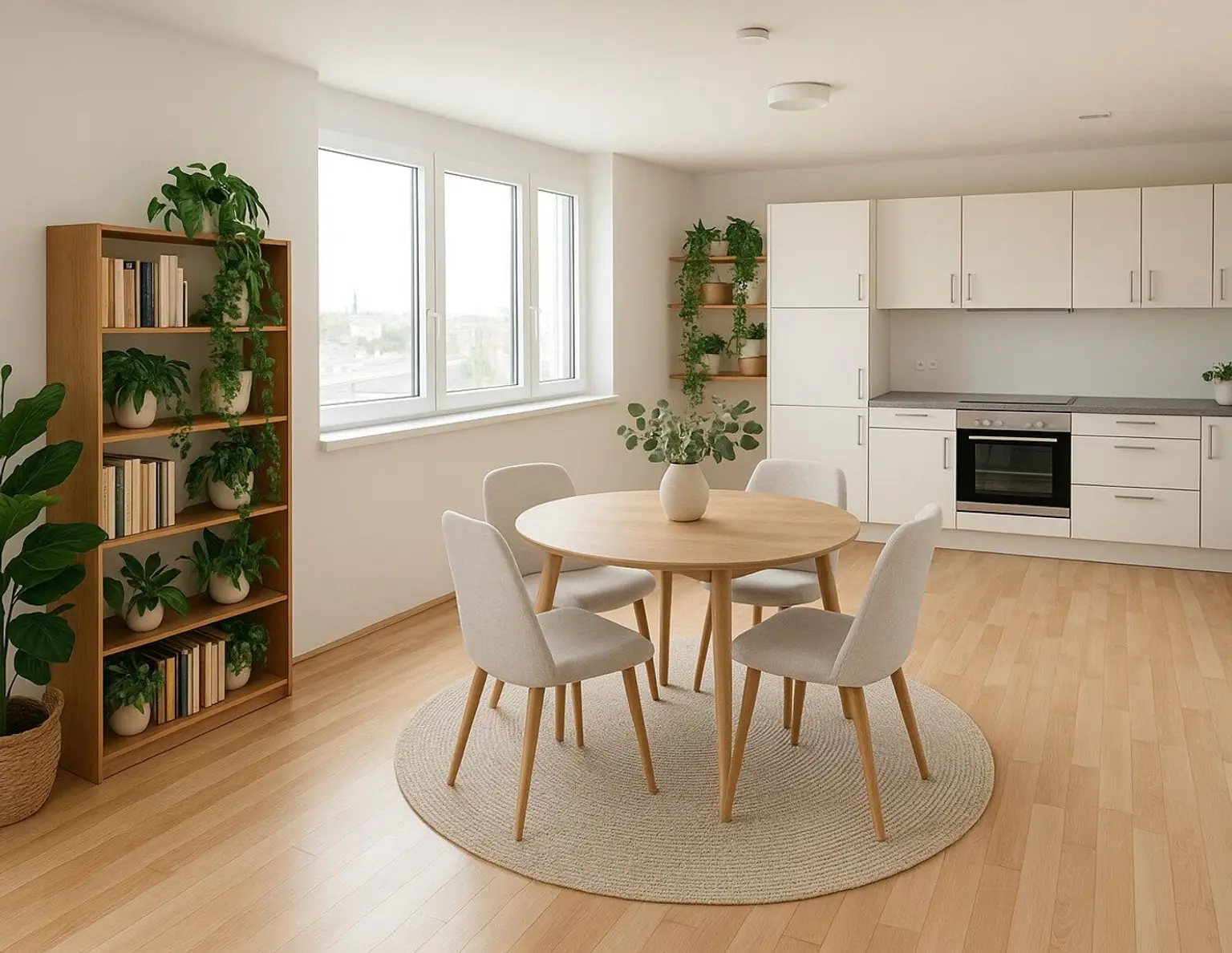 Smart City Süd Top 137: Perfektes Zuhause: 3-Zimmer-Wohnung mit großem Balkon - Innenhofblick