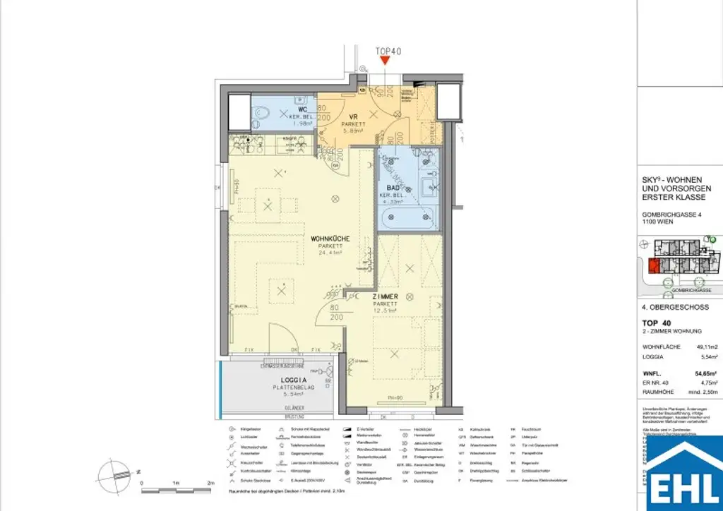 Wundervolle 2 Zimmer Wohnung mit Loggia am Hauptbahnhof
