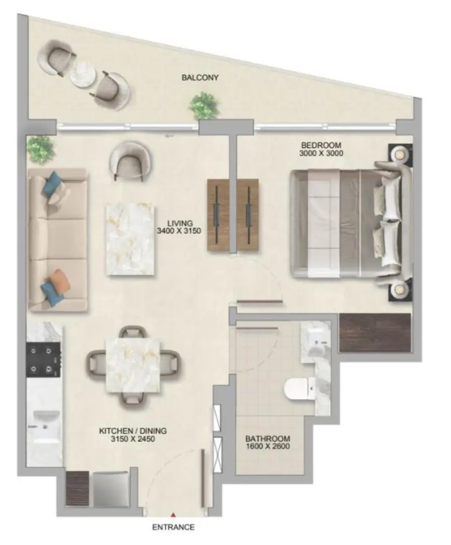 Plan 1BR
