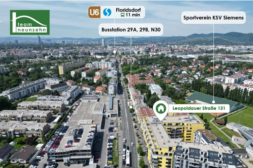 LEO 131 - 2.5-Zimmer Gartenwohnung im Niedrigenergiehaus mit Anbindung nach Floridsdorf!