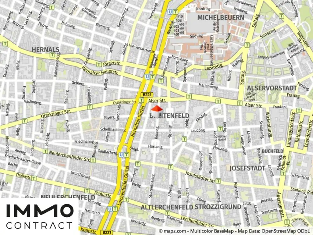 Geolyzer Kartenausschnitt