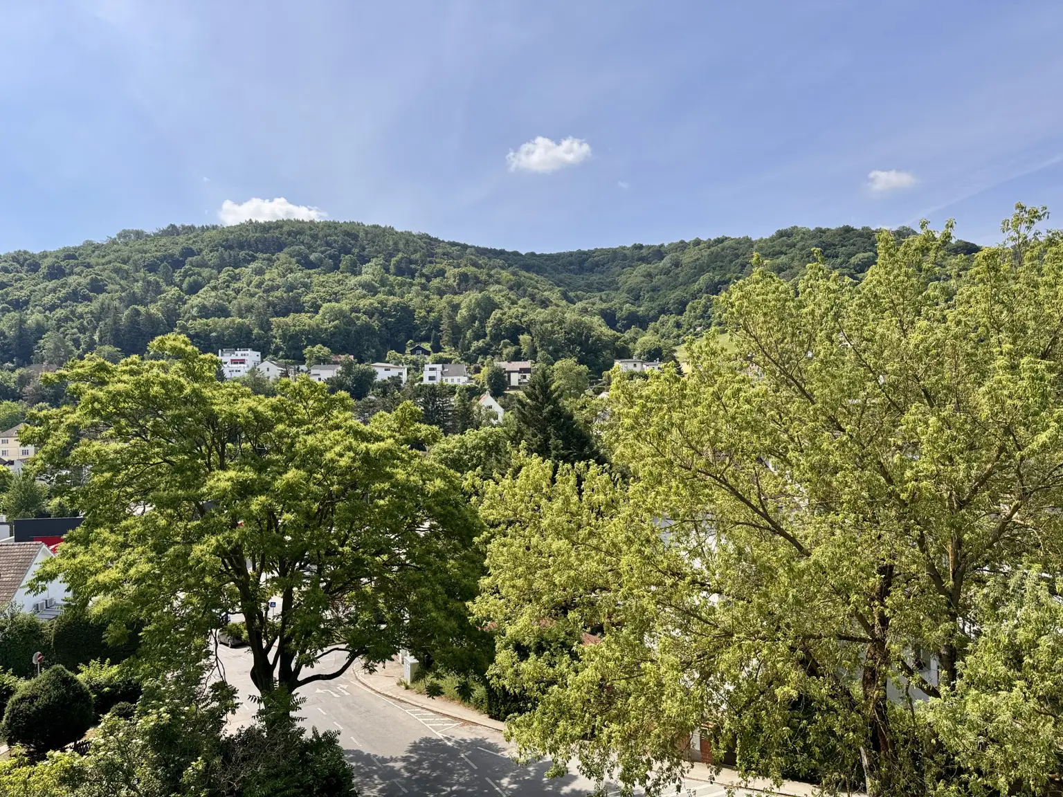 Blick vom Dachboden