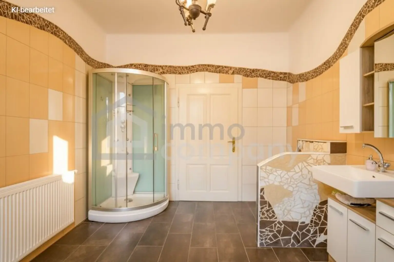 KI Bearbeitet - licht optimiert Badezimmer