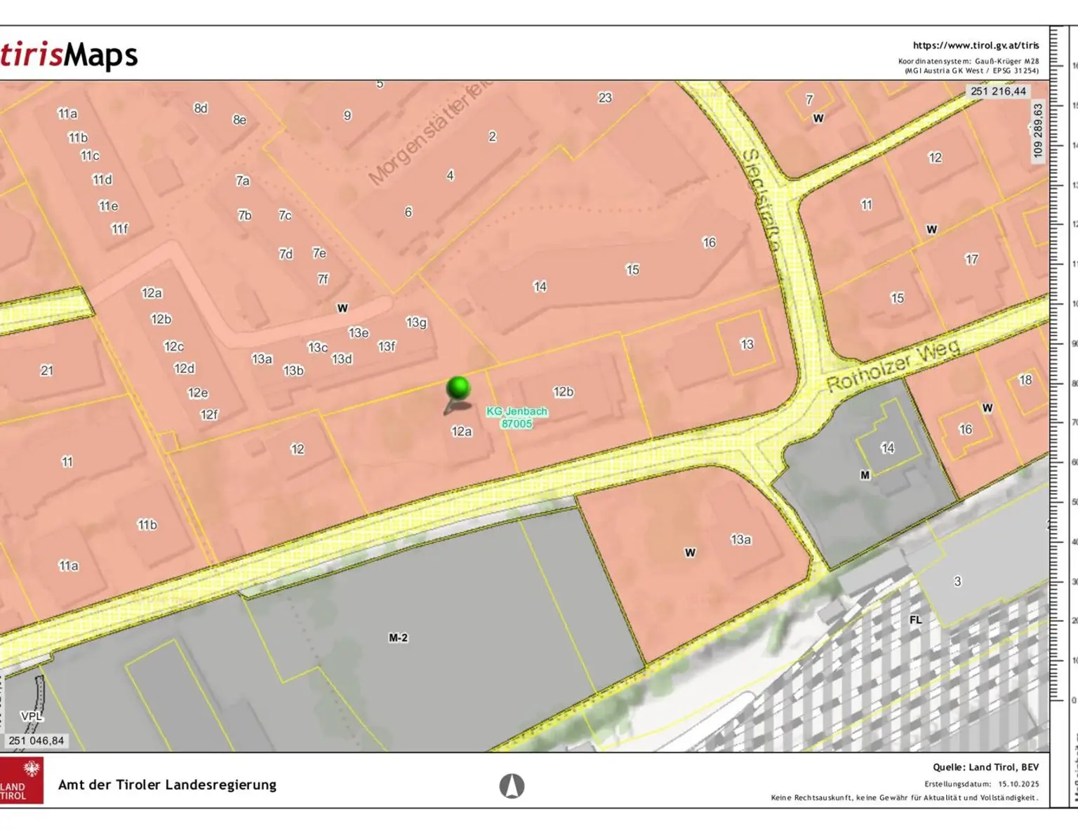 Baugrundstück Jenbach, Sonnenlage - mit genehmigtem Bauprojekt.