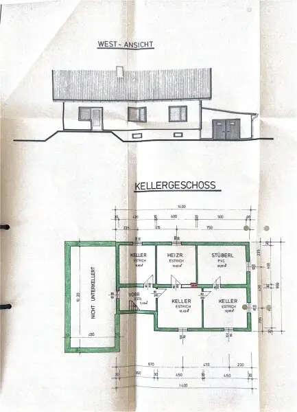 Kellergeschoss Plan