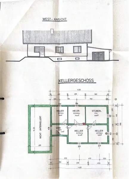 Kellergeschoss Plan