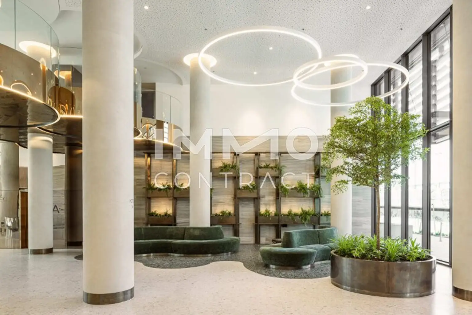 Lobby intensiv begrünt