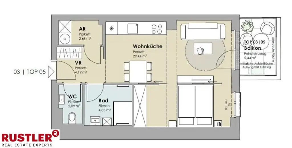 Einzigartige Mietwohnung im Altstadt-Wohnviertel Mödlings