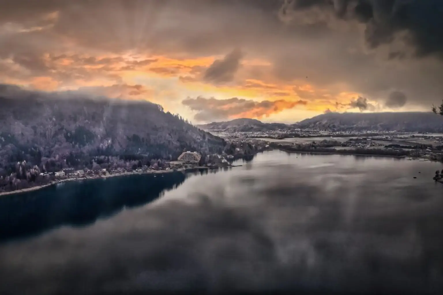 Bild mit der Drohne aufgenommen