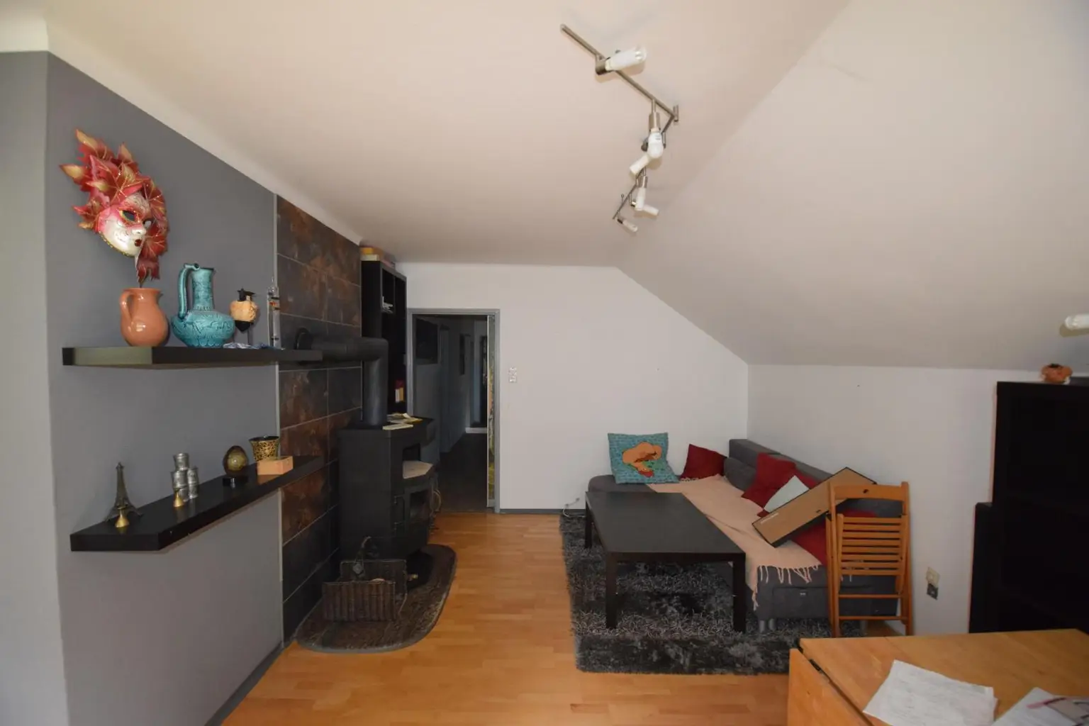 Wohnzimmer mit Schwedenofen
