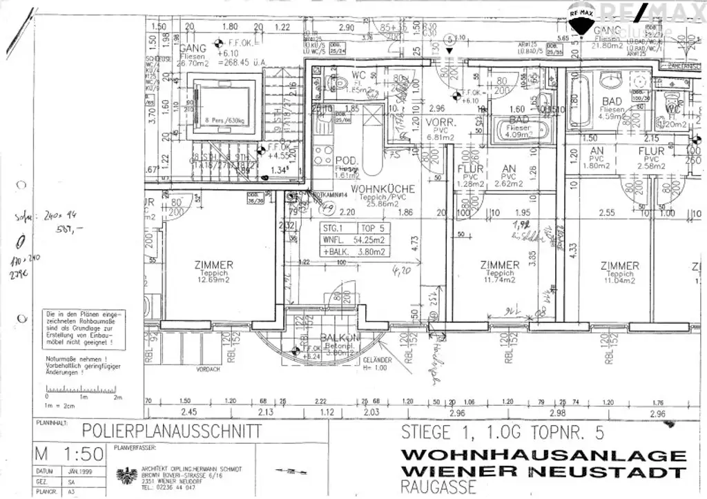 Sunny - 2 Zimmer Mietwohnung mit Balkon auf ca. 54m² Wfl.!