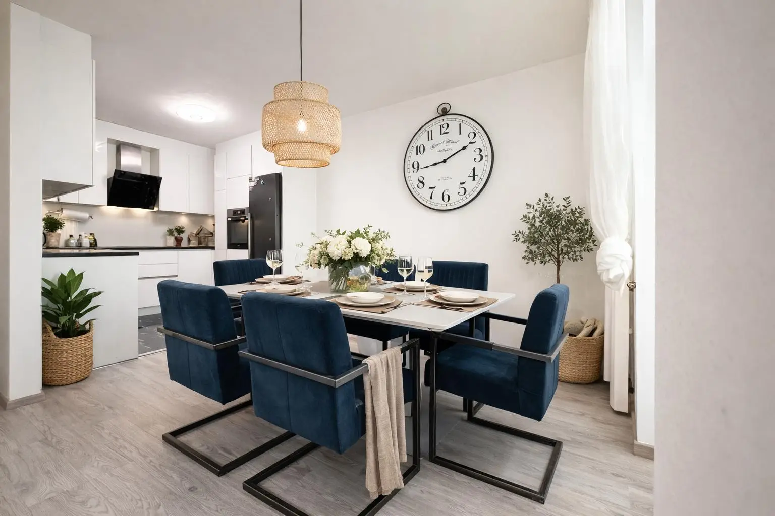 Wohn - Koch - Essbereich - Visualisierung - Gedank