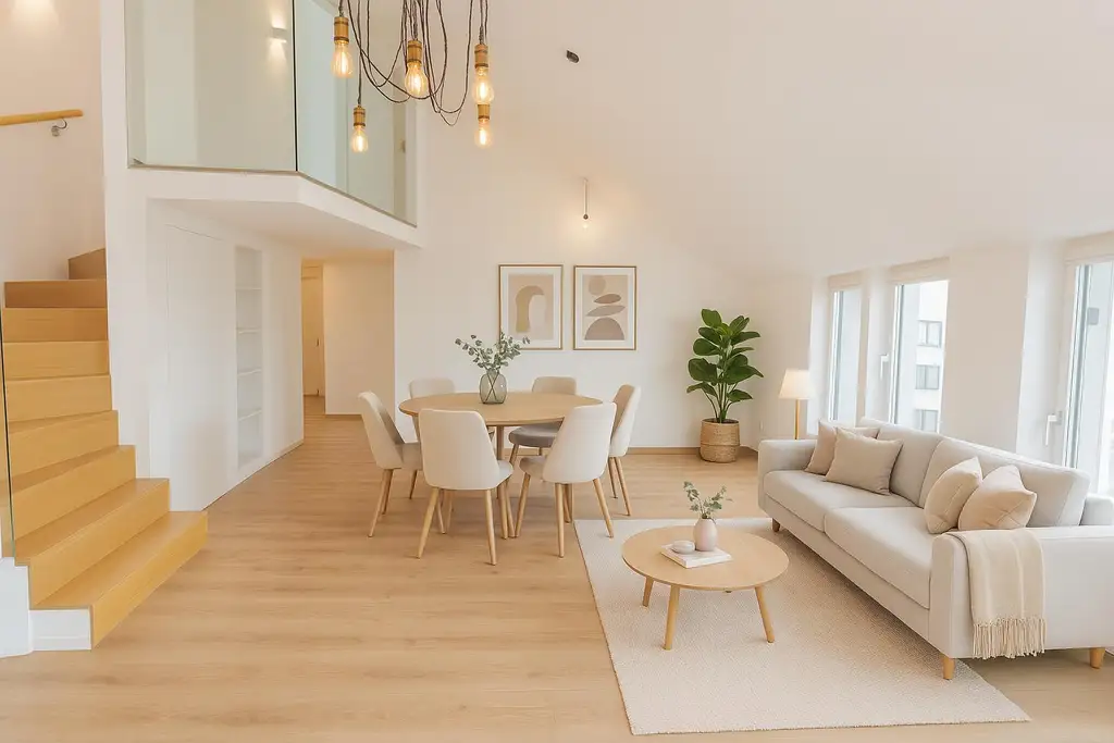 Exklusive Dachgeschoss-Maisonette mit 360° Wienblick und drei Terrassen - 1100 Wien