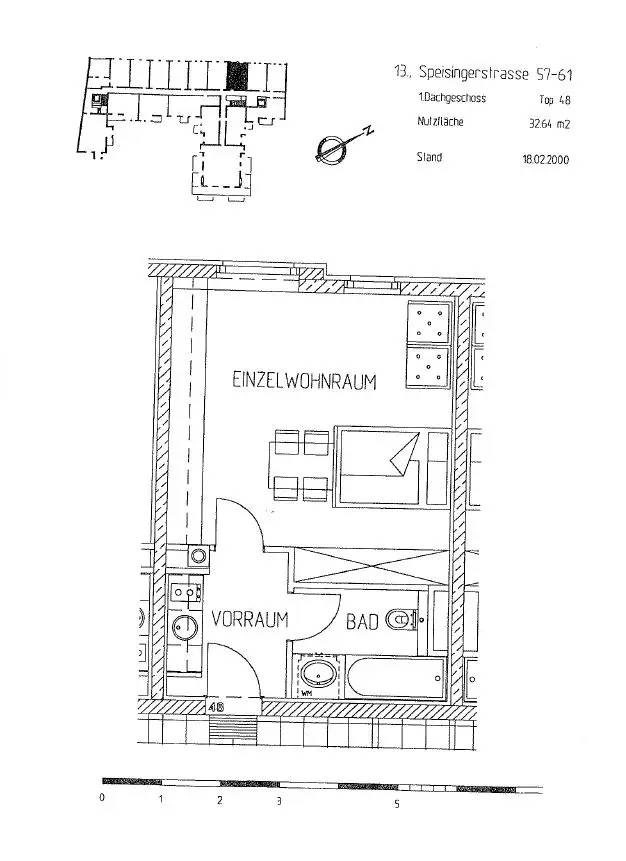 Charmante 1-Zimmer-Dachgeschosswohnung im 13. Bezirk!