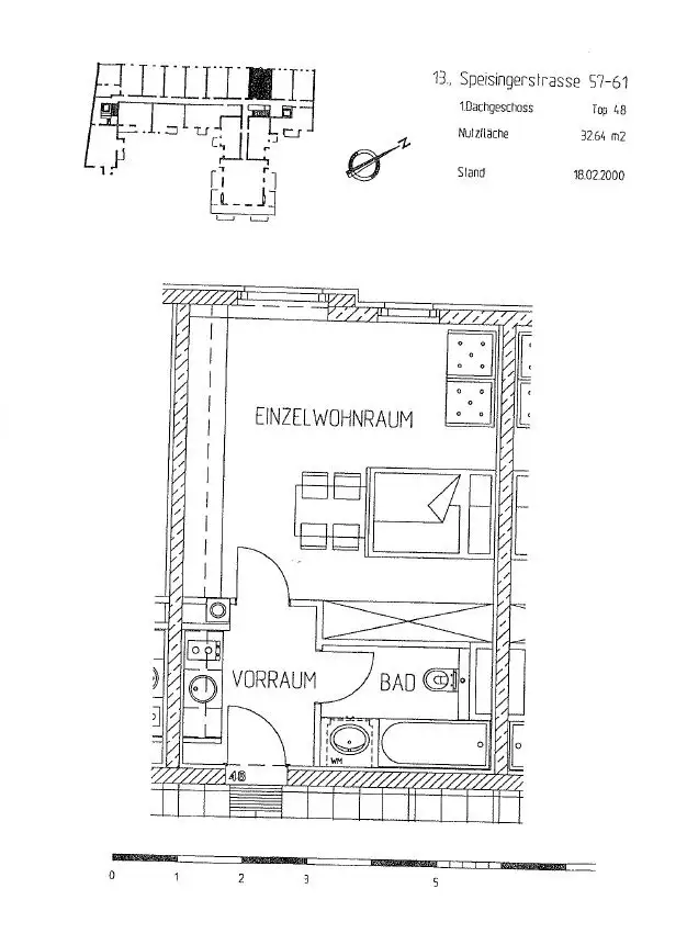 Charmante 1-Zimmer-Dachgeschosswohnung im 13. Bezirk!