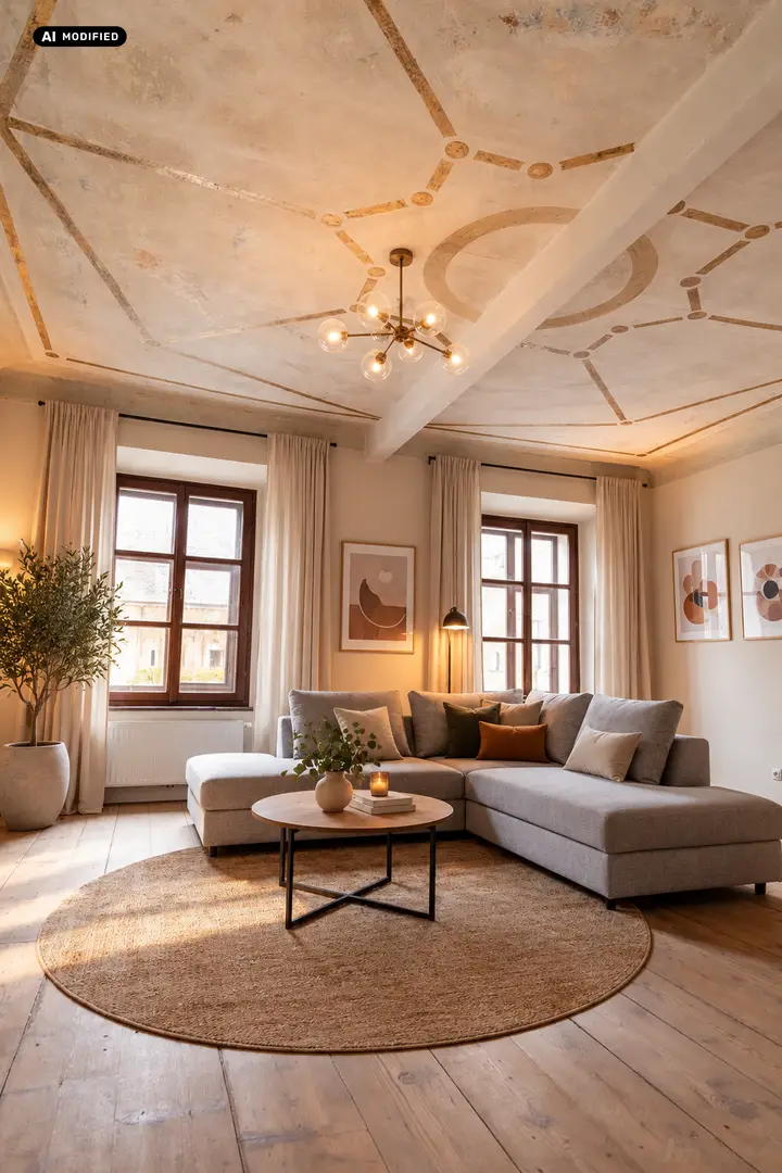 KI-bearbeitet – Wohnzimmer