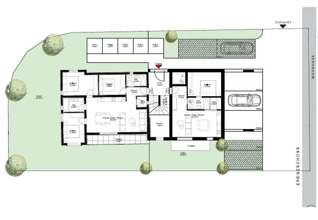 Kernsanierte 4 Zimmer Wohnung mit großem Balkon