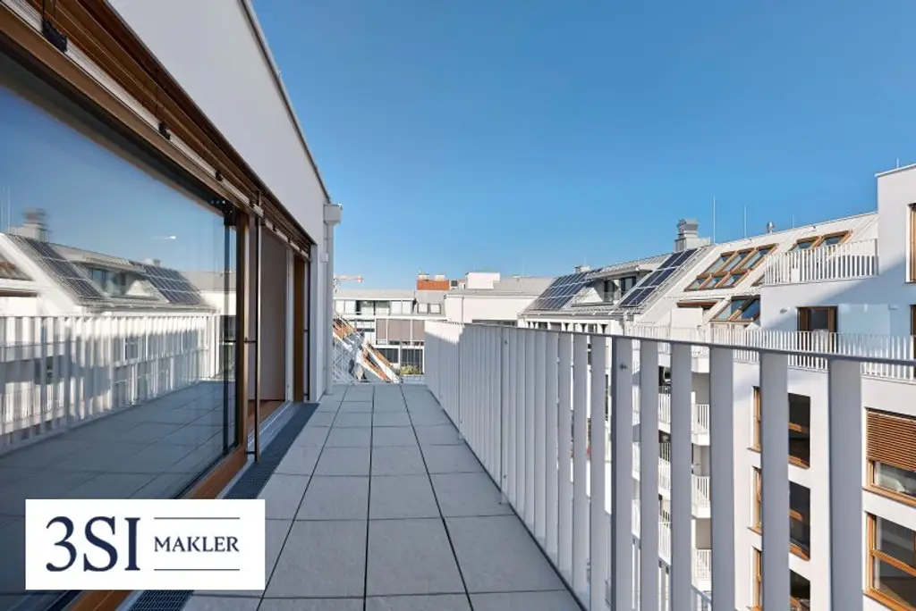 The Temptation: 2-Zimmer Erstbezug mit großer Dachterrasse - Nähe Kutschkermarkt