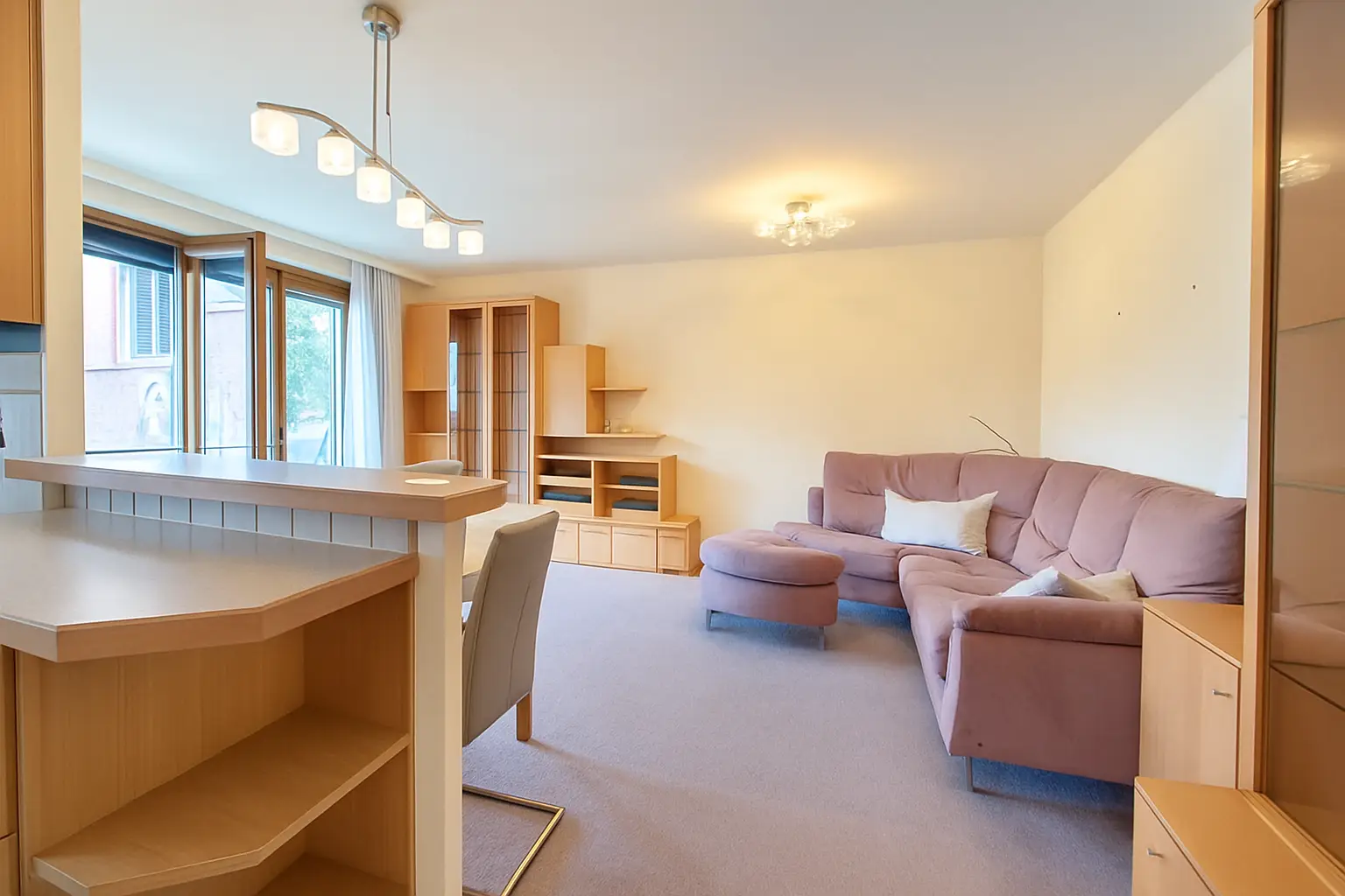 Wohnzimmer Blick von der Küche