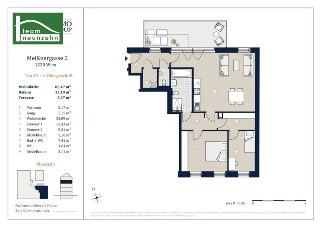 SOMMERAKTION - KÜCHE INKLUSIVE - Hochwertig & Charmant! Stilaltbau mit guter Anbindung ins Zentrum. Top Ausstattung - JETZT ANFRAGEN
