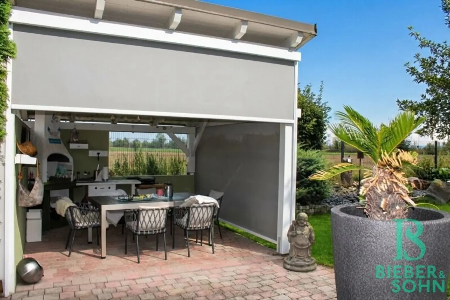 Gartenpergola - Grillplatz