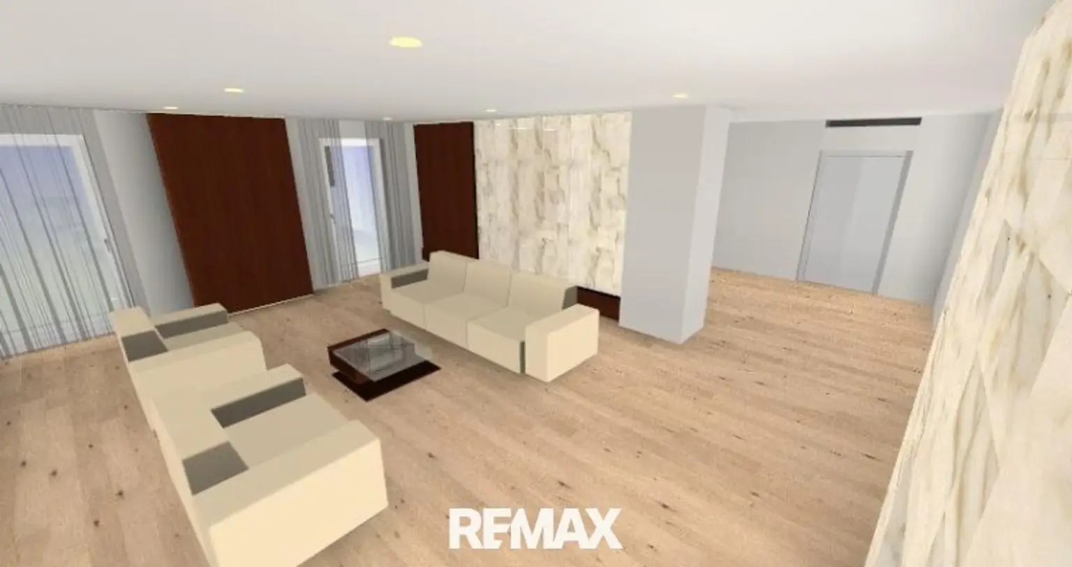 Visualisierung Wohnzimmer Ansicht 1