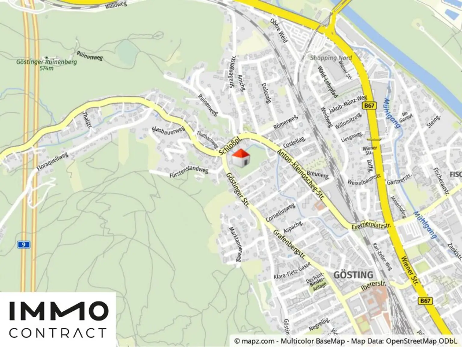 Geolyzer Kartenausschnitt