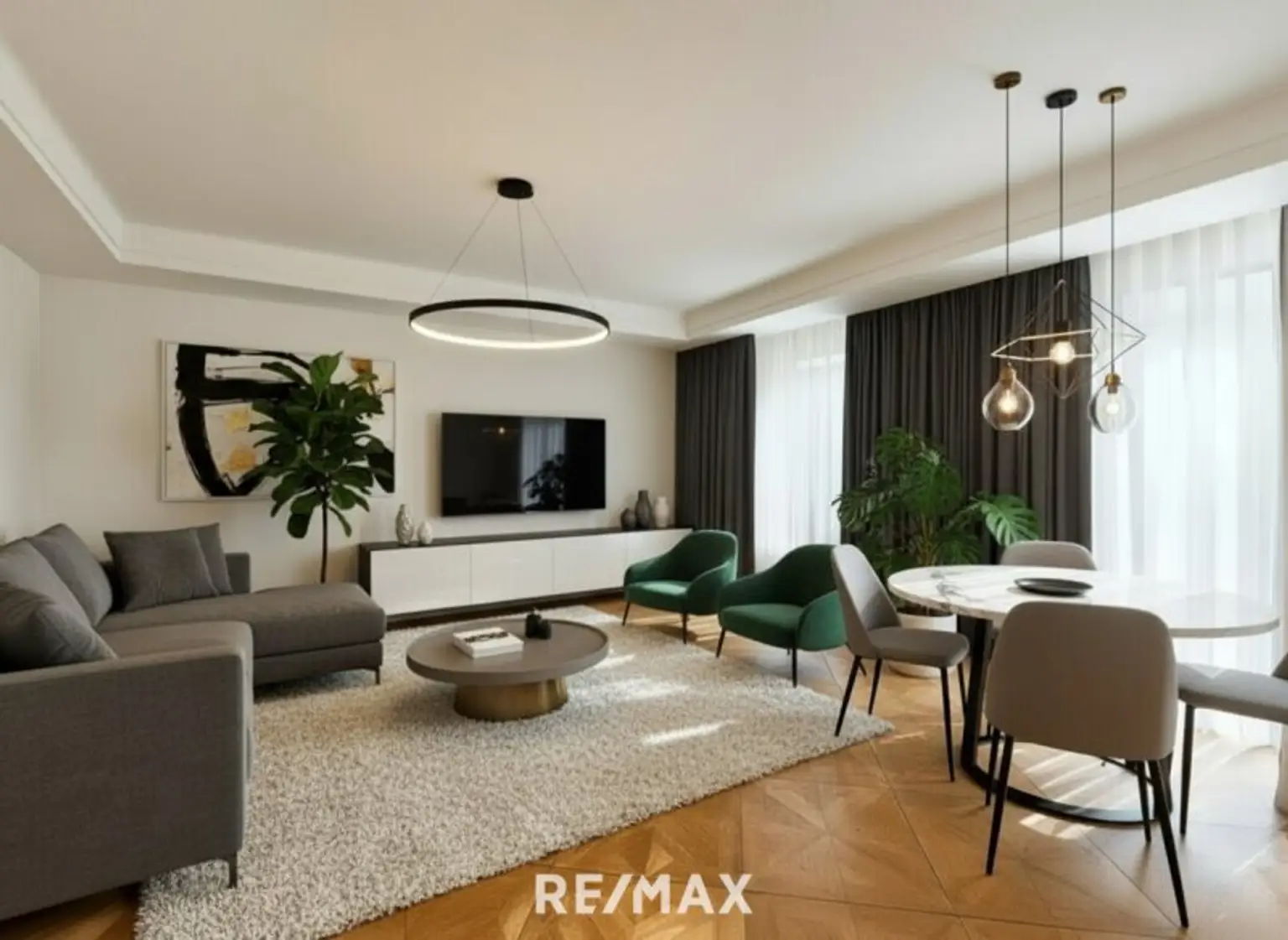 Wohnzimmer (Eirnichtungsbeispiel visualisiert)