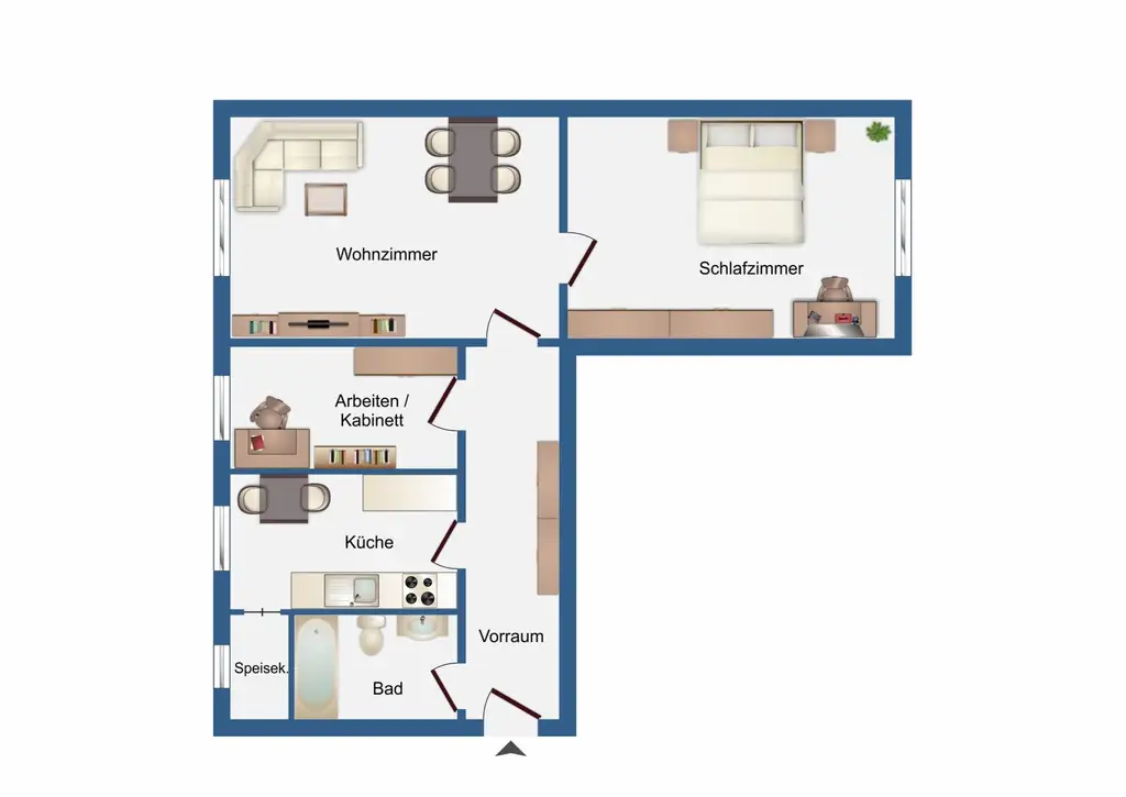 3 Zimmer. Voller Möglichkeiten