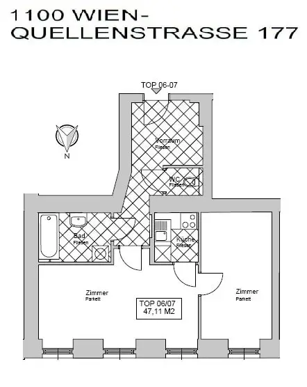 Altbauflair trifft Investmentsicherheit – 2-Zimmer, unbefristet vermietet