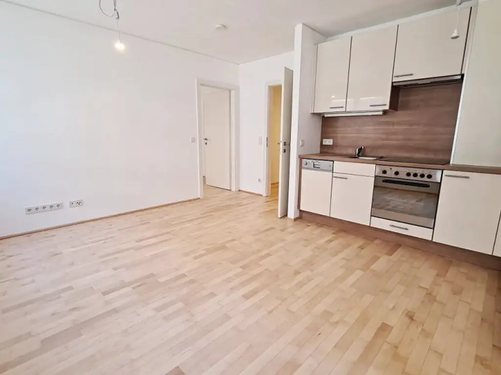 HÖRLGASSE BEIM SCHLICKPLATZ, gepflegte 45 m2 Neubau, 2 Zimmer, Komplettküche, Duschbad, Parketten, 2. Liftstock
