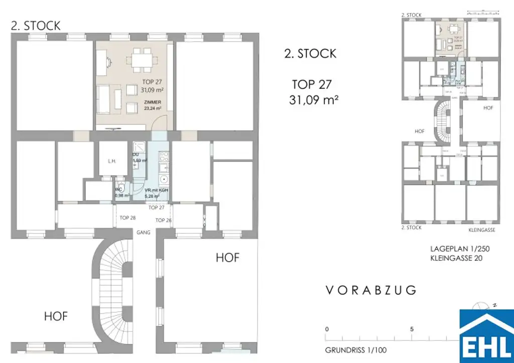 In U-Bahn-Nähe: Singlewohnung in wunderschönem Altbau