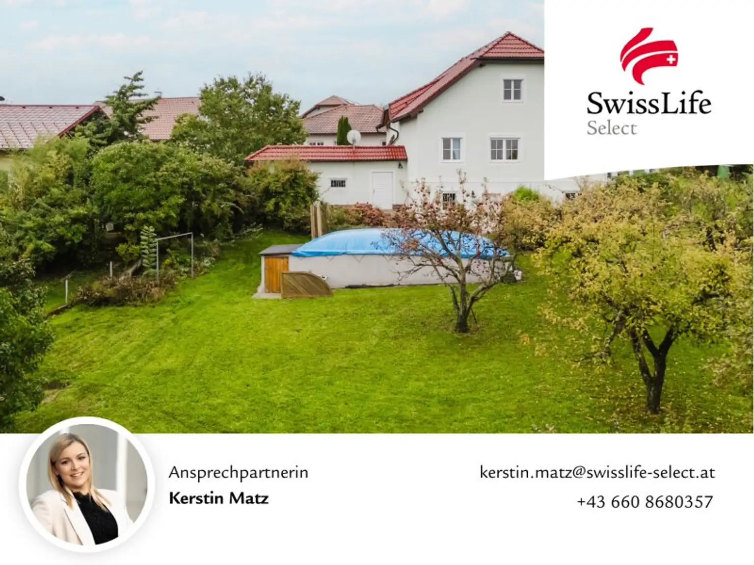 Großzügig Wohnen in traumhafter Lage | Einfamilienhaus in Saaß/Garsten mit Pool, großem Garten, Doppelgarage uvm.