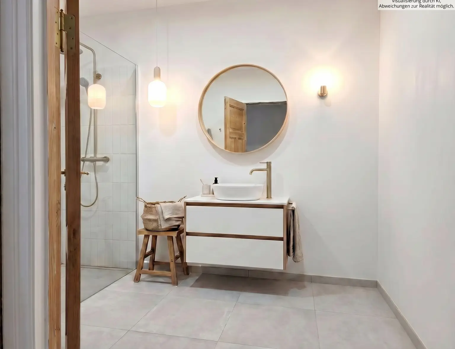 Badezimmer KI visulisiert