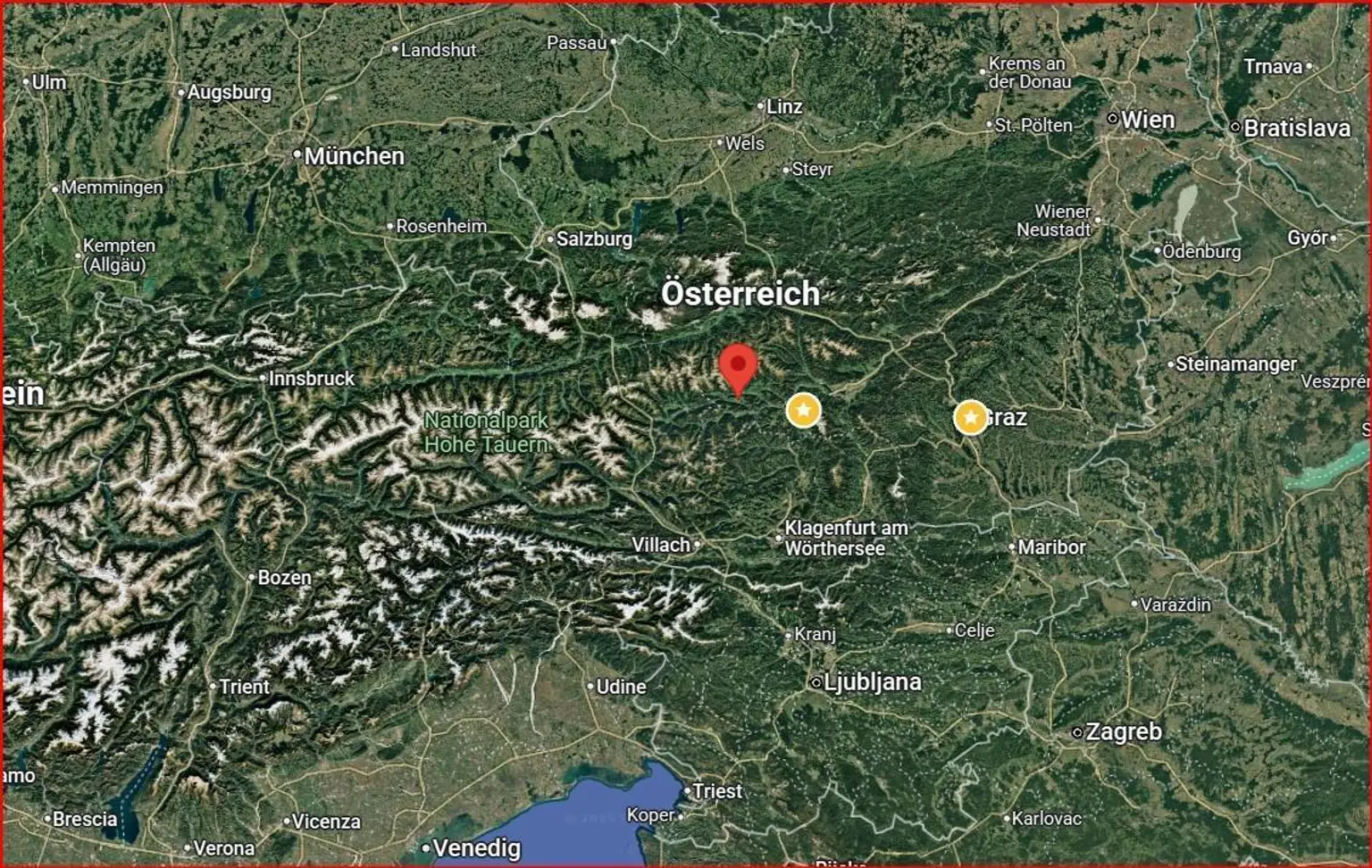 Luftansicht Österreich