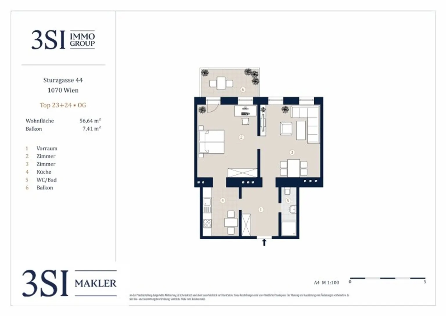 Teilsanierter Altbauhit mit potentieller Freifläche – 2-Zimmer-Wohnung in Top-Lage des 15. Bezirks
