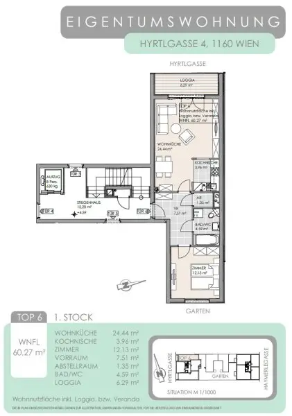 Moderne 2-Zimmer-Neubauwohnung mit Loggia | Ruhelage nahe Schmelz & Lugner City | STP im KP inkl.
