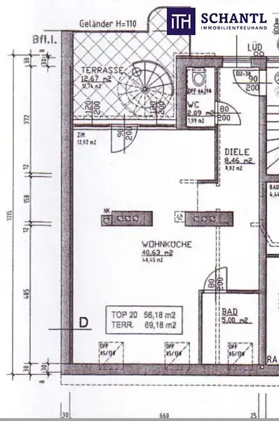 Exklusives Design-Loft mit einer Dachterrasse, Klimaanlage & Weitblick in Ruhelage