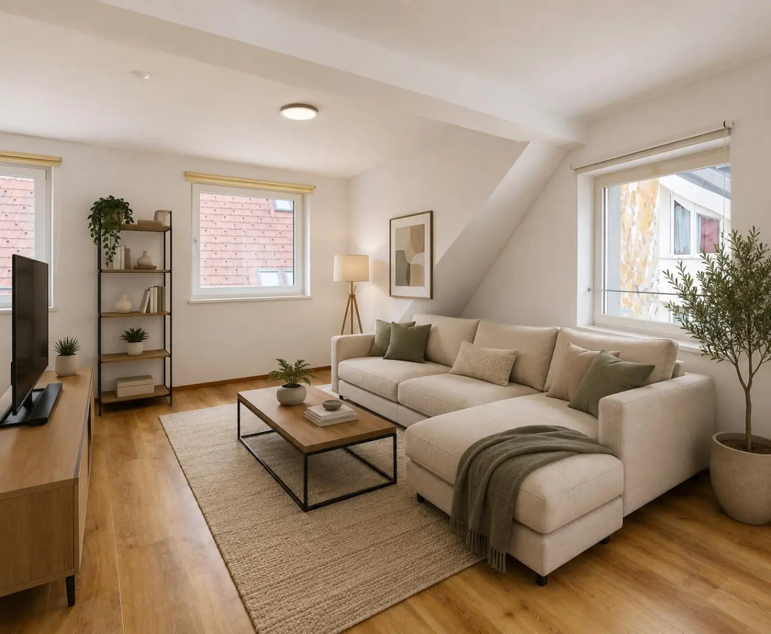 Wohnung - Wohnbereich Visualisierung