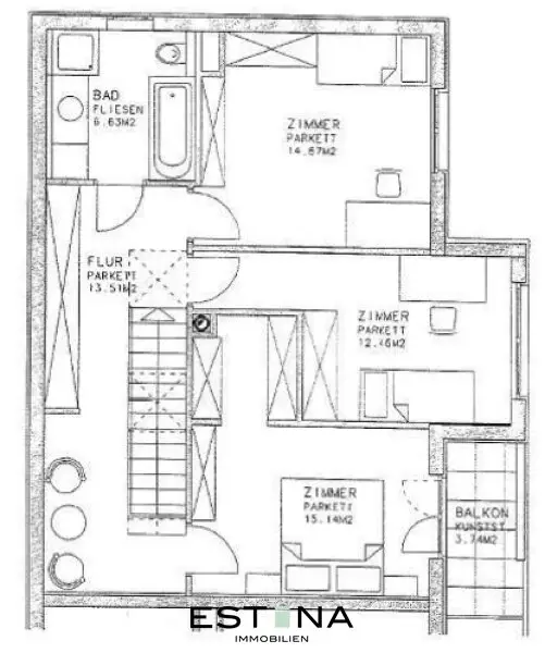 Familientraum in Margareten: 4-Zimmer-Maisonette mit Garten und Balkon