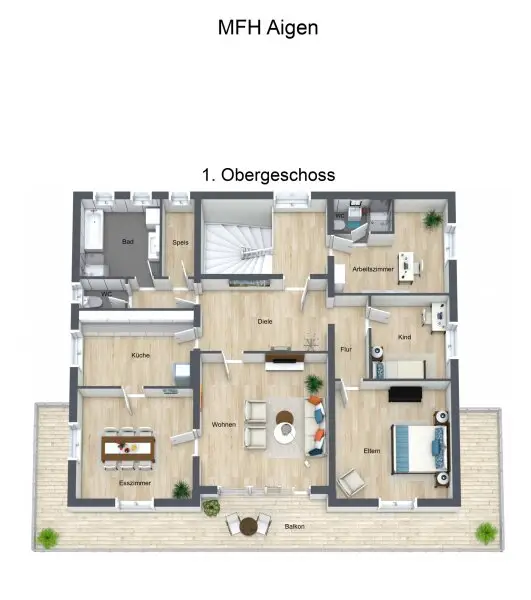 3D Musterplan OG
