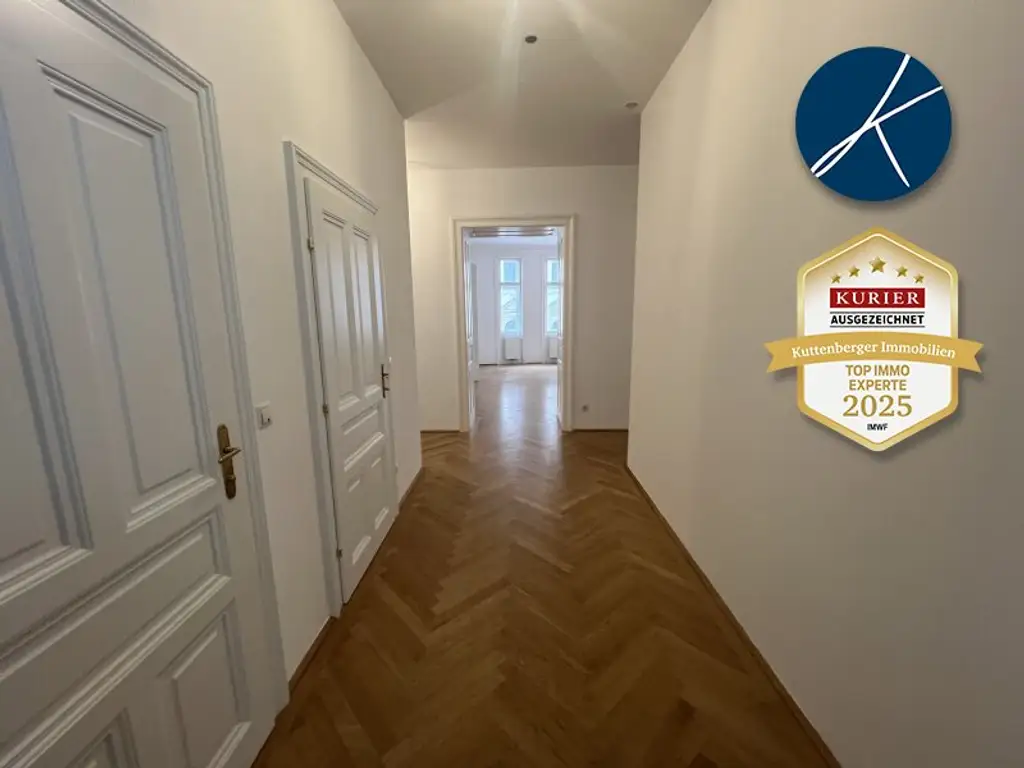 Nähe Stiftskirche (Mariahilfer Straße) U3 : Erstklassiges *Altbau-Juwel mit Balkon*