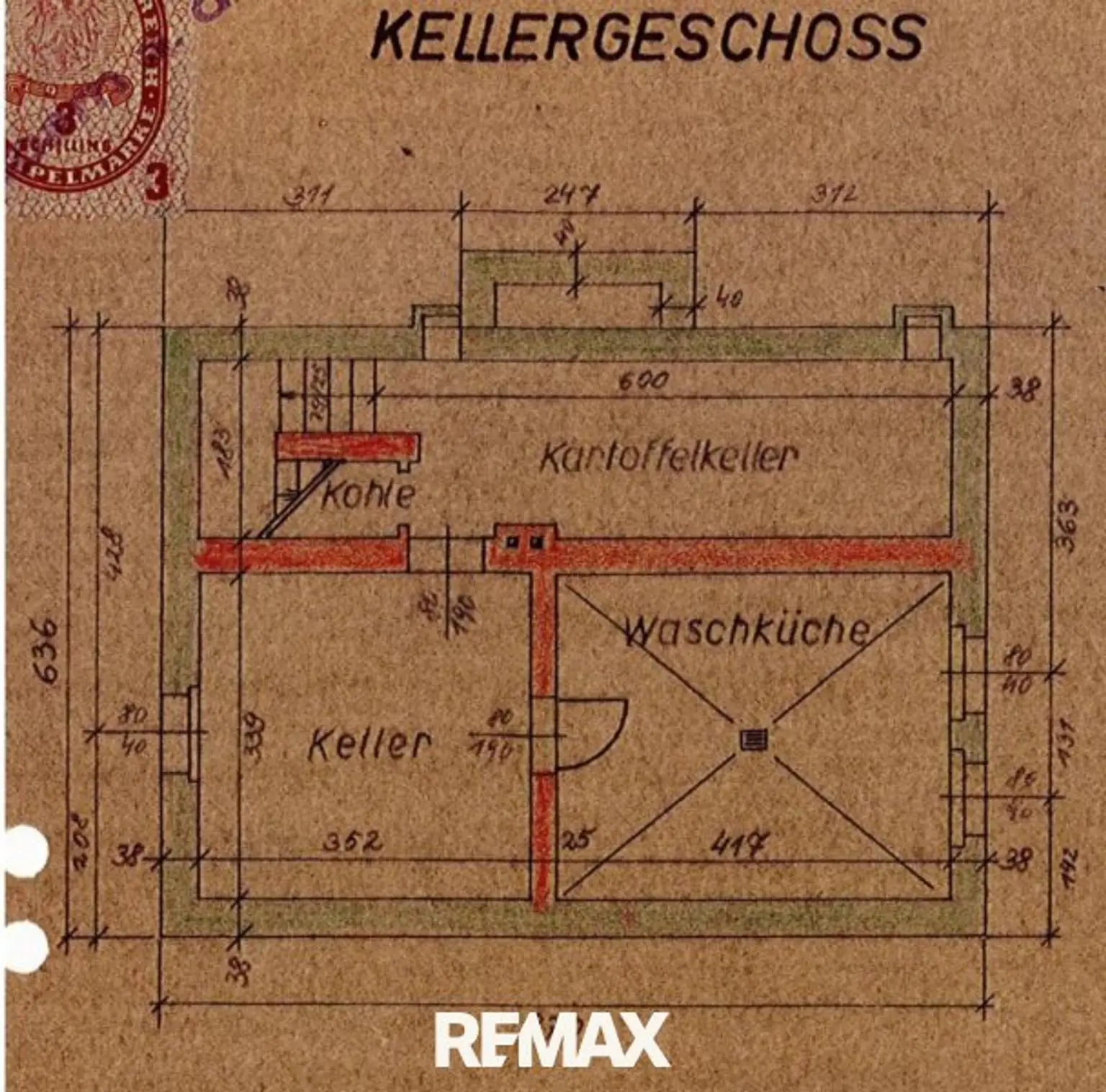 Grundriss Keller
